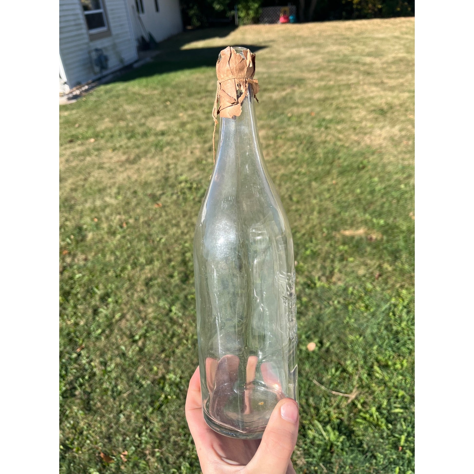 Vintage 1920s A.J. Greenkorn Oshkosh Wis Glass Soda Bottle 1 Pint 8oz