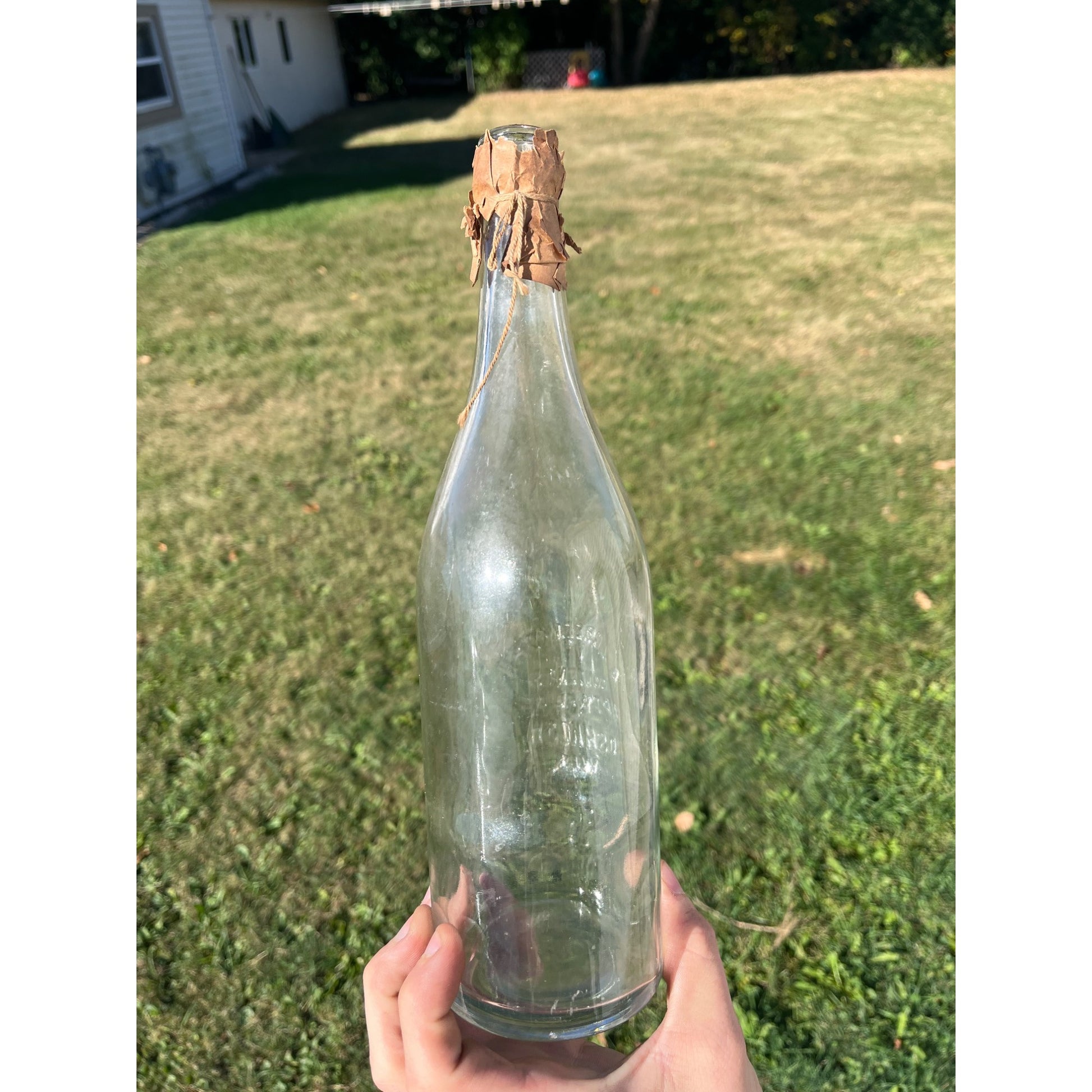 Vintage 1920s A.J. Greenkorn Oshkosh Wis Glass Soda Bottle 1 Pint 8oz