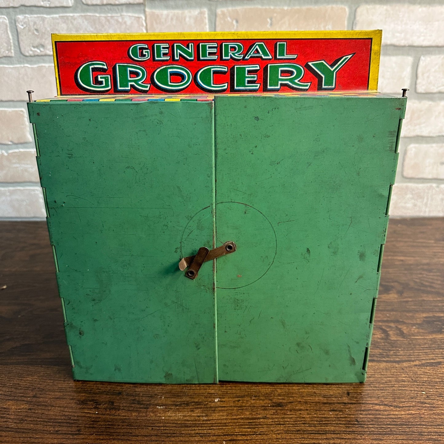 Vintage 1930s Wolverine Tin Litho General Store Grocery Child's Playset Toy