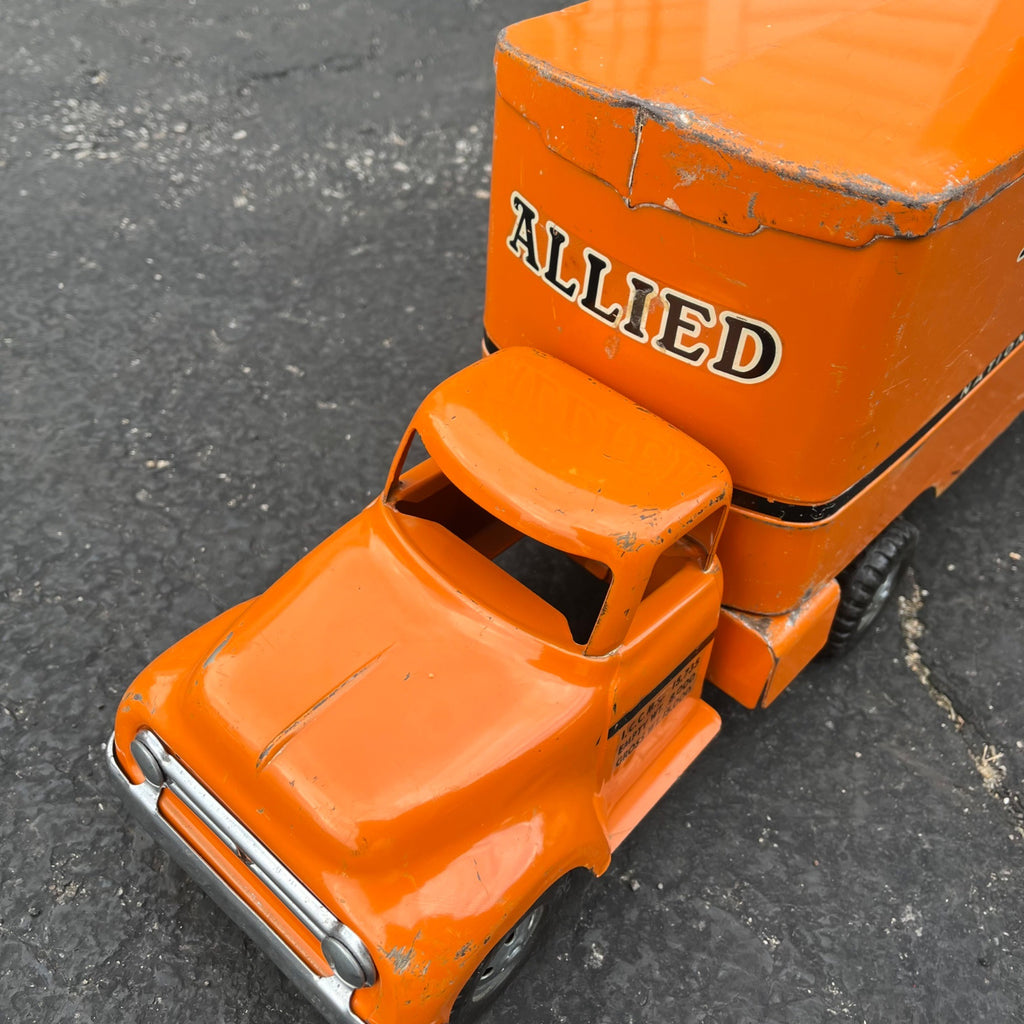 Vintage Tonka Allied Van Lines Movers Semi Truck Hauler Pressed Steel Toy
