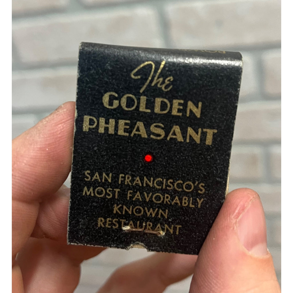 Vintage The Golden Pheasant Restaurant - San Francisco Advertising FULL Matchbook