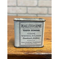 Antique Halitosine Tooth Powder Tin Vintage St Louis Dentist Dental Medicine Can