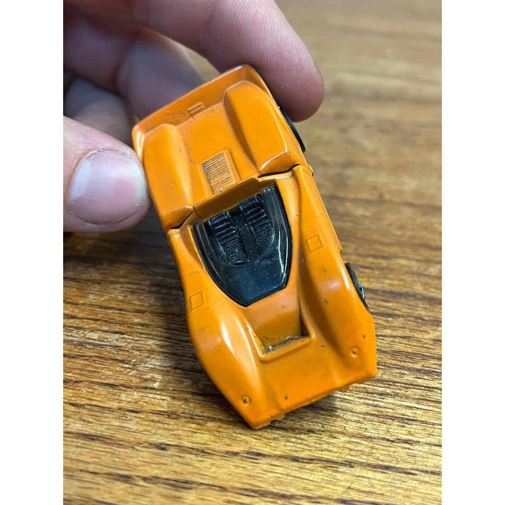 Vintage Hot Wheels Redlines 1969 McLaren M6A Orange Enamel US - Clean