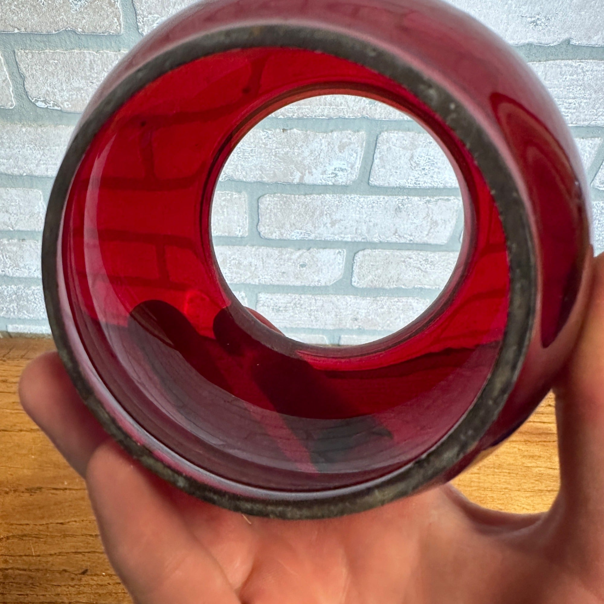 New York Central System NYCS Railroad Dressel Kerosene Lantern Red Globe