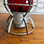 New York Central System NYCS Railroad Dressel Kerosene Lantern Red Globe