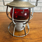 New York Central System NYCS Railroad Dressel Kerosene Lantern Red Globe