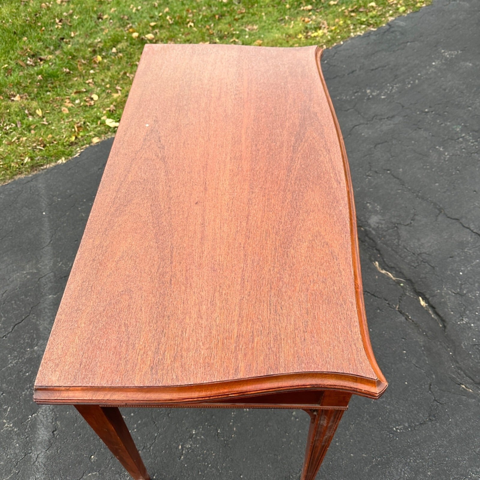 Vtg Watertown Slide Co. Dining Table Mid Century Modern Hideaway 8' Mahogany