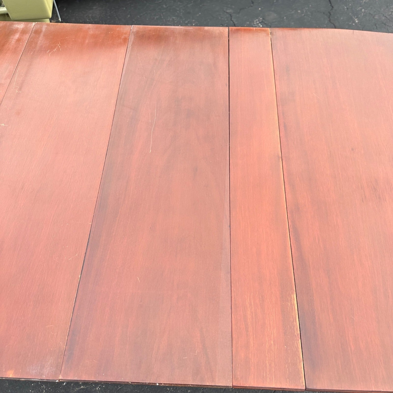 Vtg Watertown Slide Co. Dining Table Mid Century Modern Hideaway 8' Mahogany