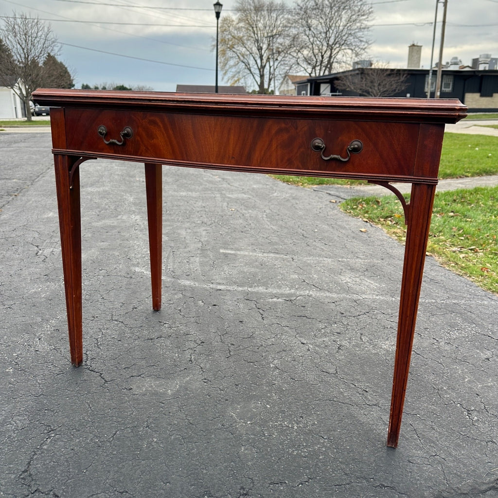 Vtg Watertown Slide Co. Dining Table Mid Century Modern Hideaway 8' Mahogany