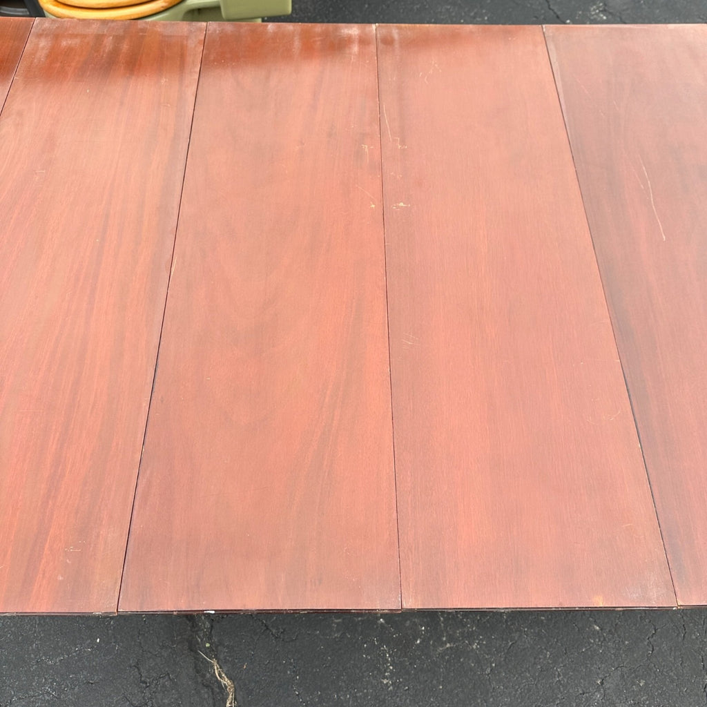 Vtg Watertown Slide Co. Dining Table Mid Century Modern Hideaway 8' Mahogany