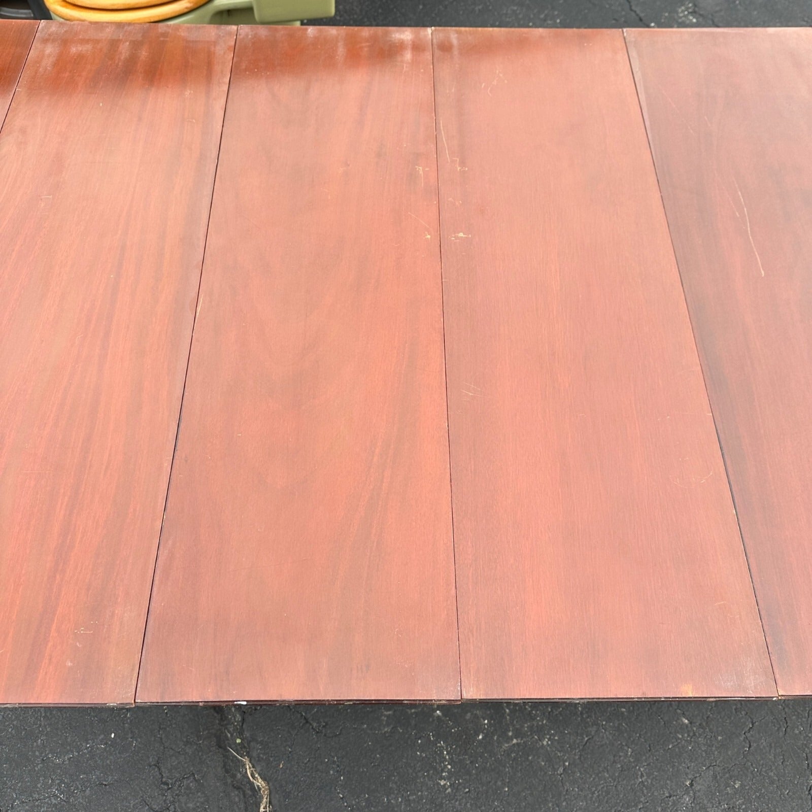 Vtg Watertown Slide Co. Dining Table Mid Century Modern Hideaway 8' Mahogany