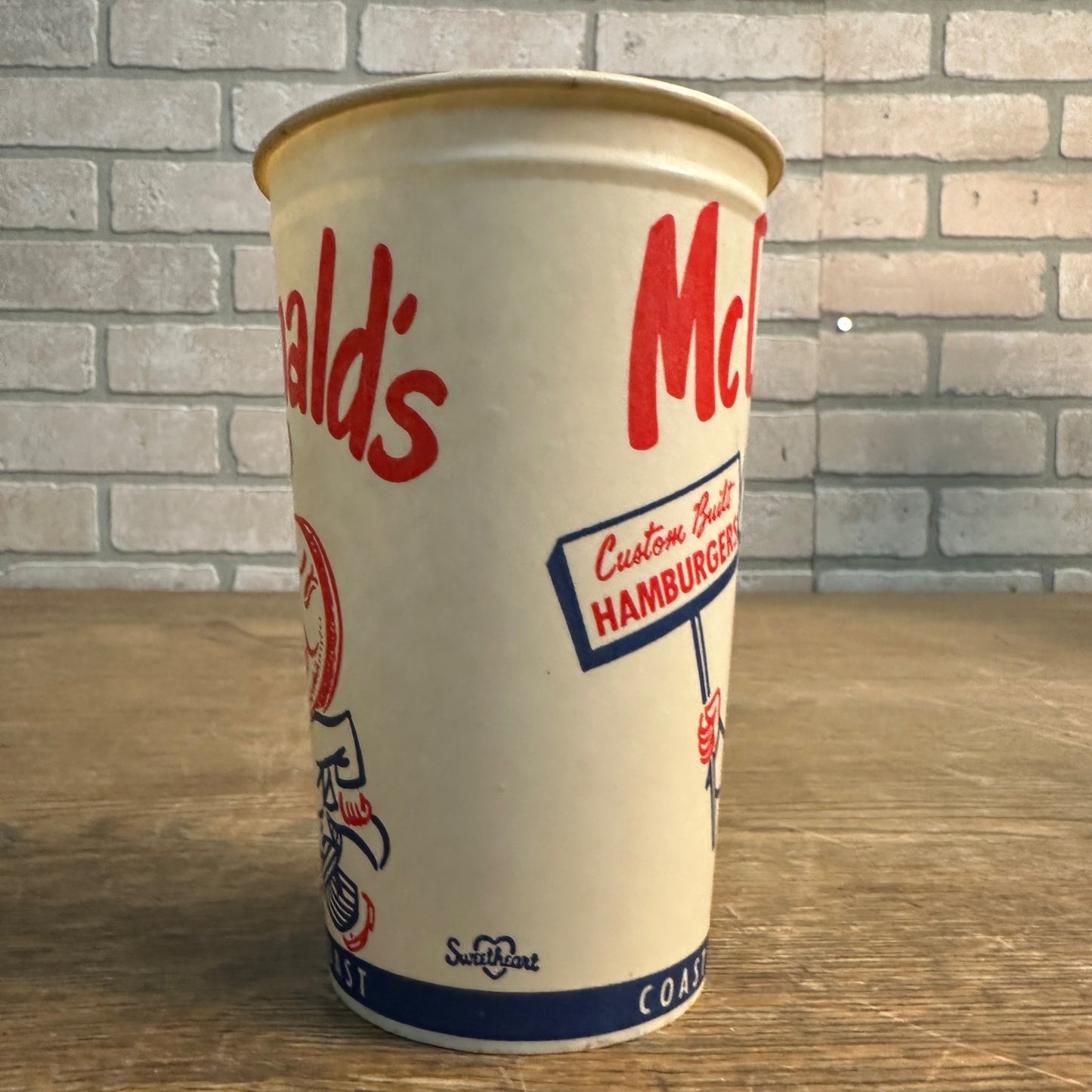 1950s Mcdonalds Paper Wax Cup Coast to Coast