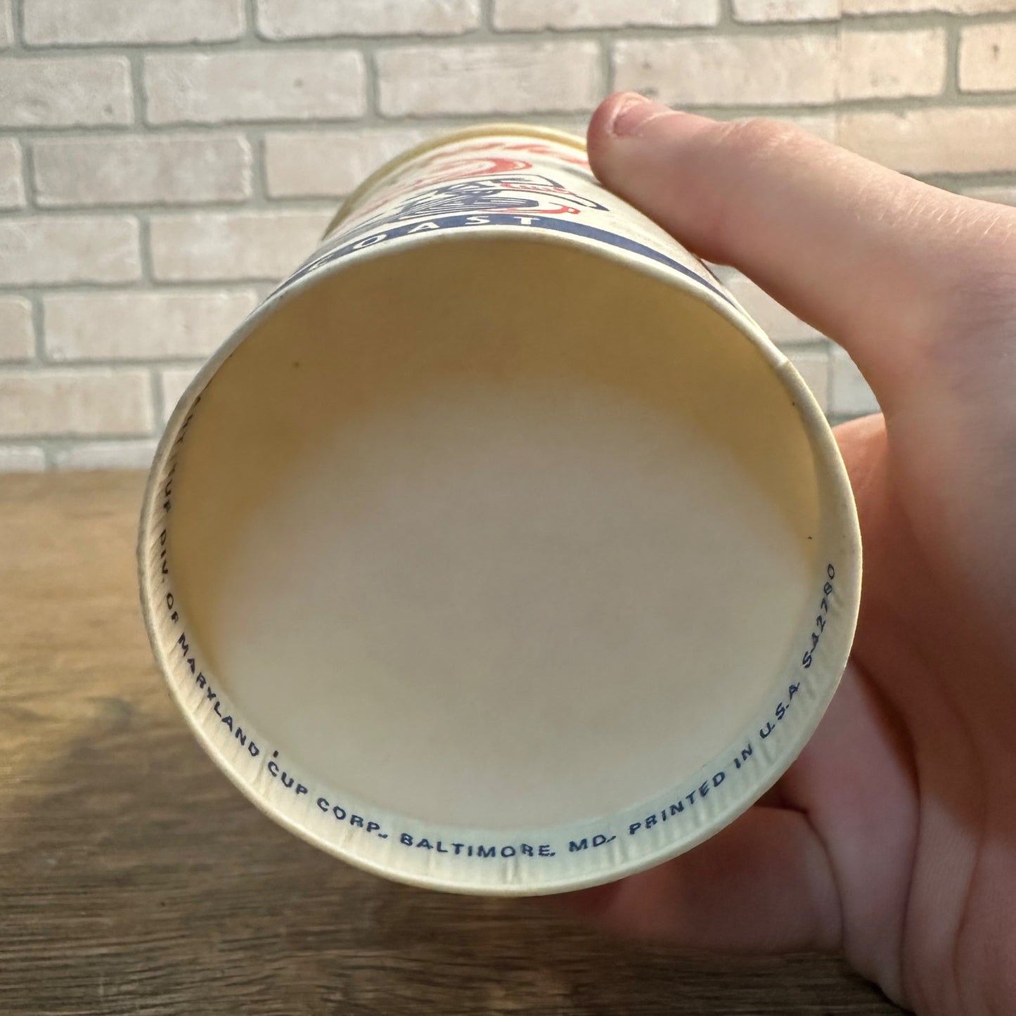 1950s Mcdonalds Paper Wax Cup Coast to Coast