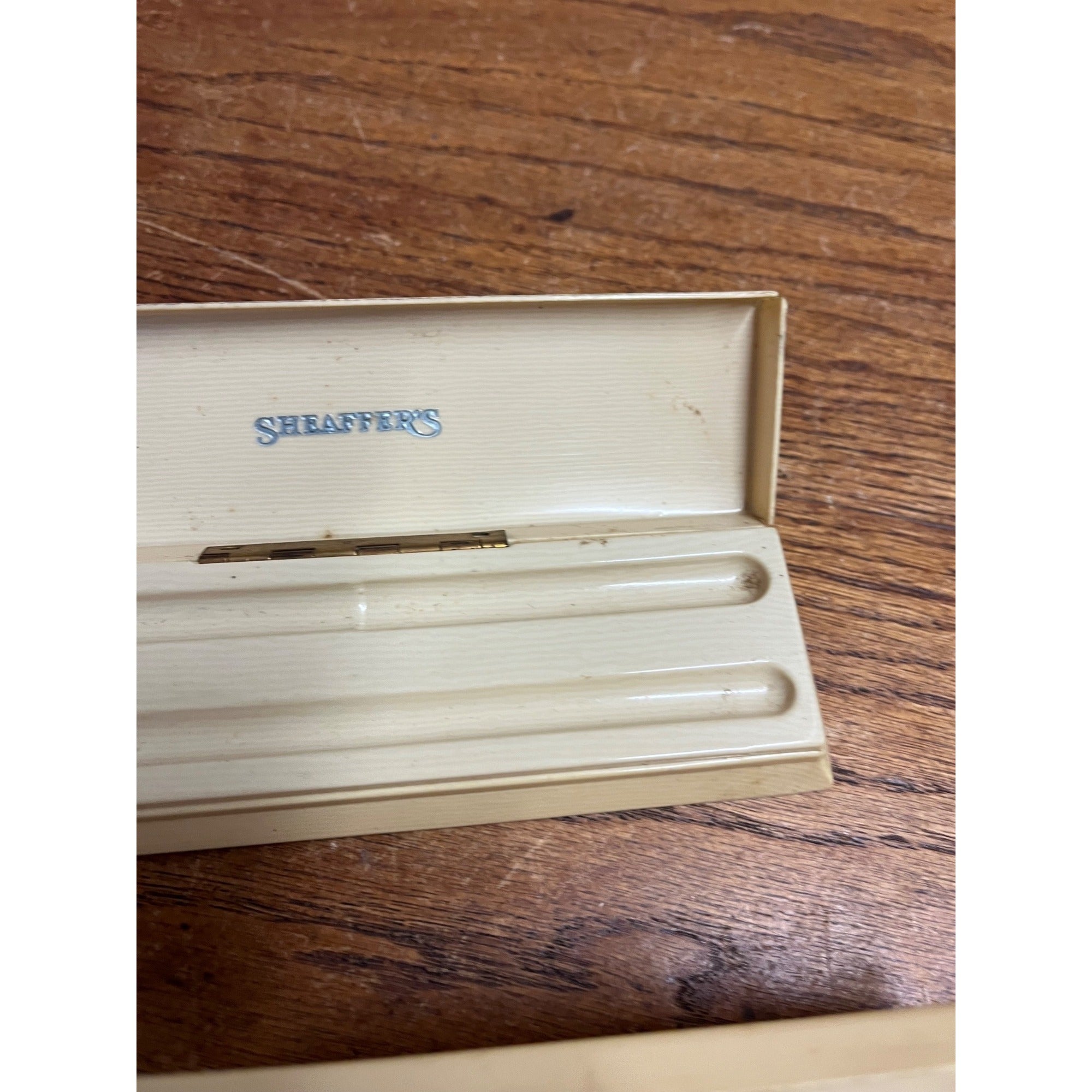 Vintage Lot (2) Sheaffer's Pen Dual Plastic Cases -- Bakelite?