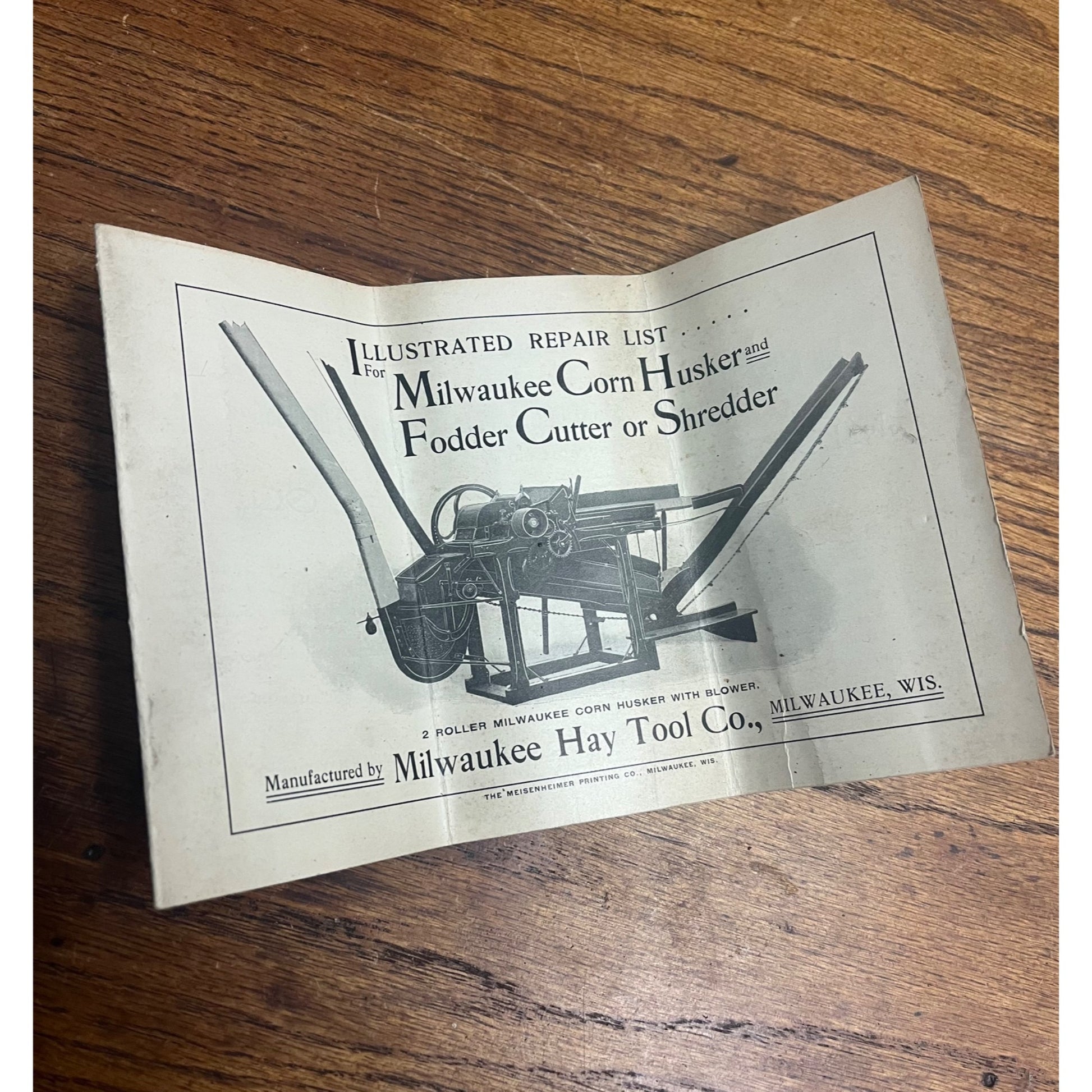 Antique 1900 Milwaukee Corn Husker, Fodder Cutter, Shredder Hay Tool Co. Parts