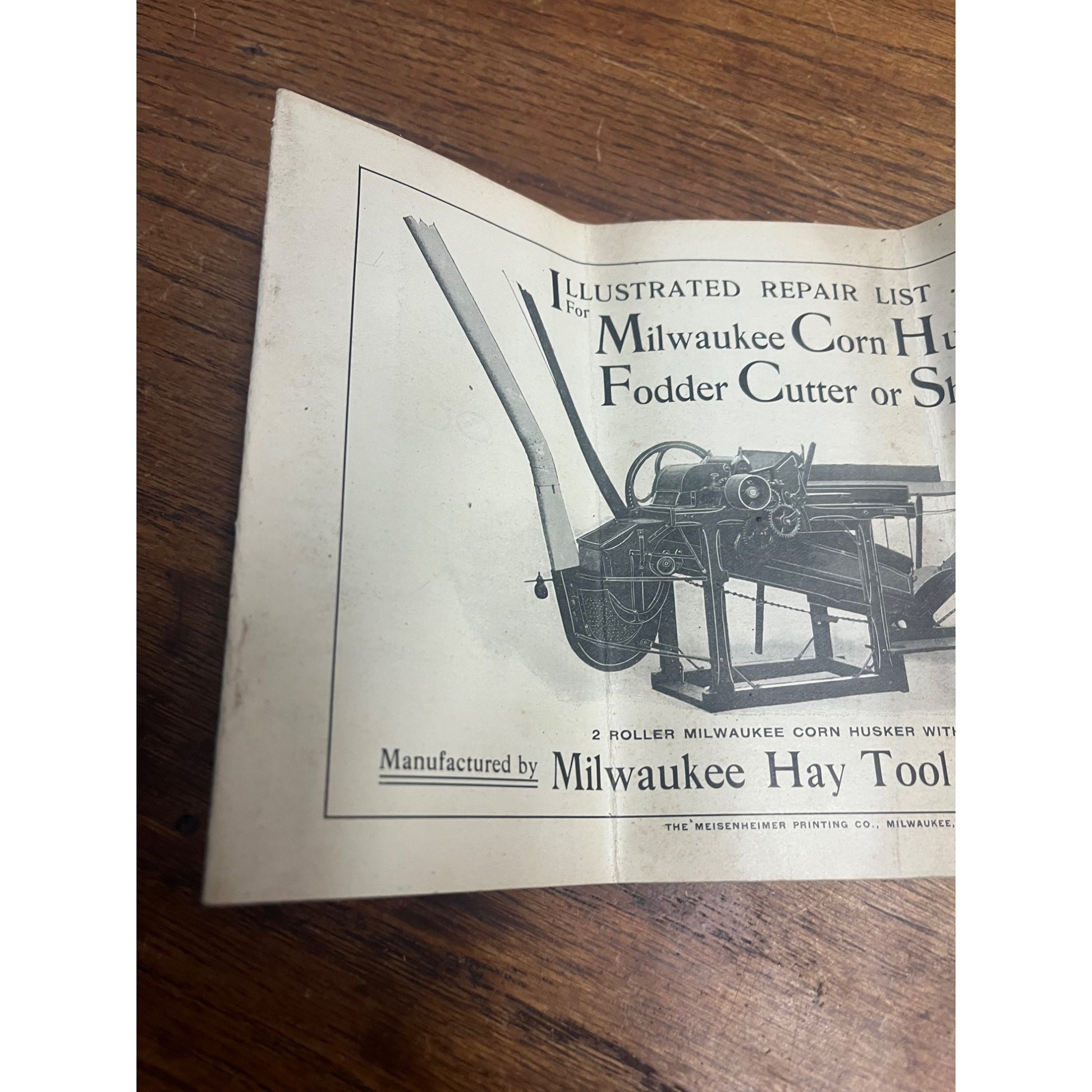 Antique 1900 Milwaukee Corn Husker, Fodder Cutter, Shredder Hay Tool Co. Parts