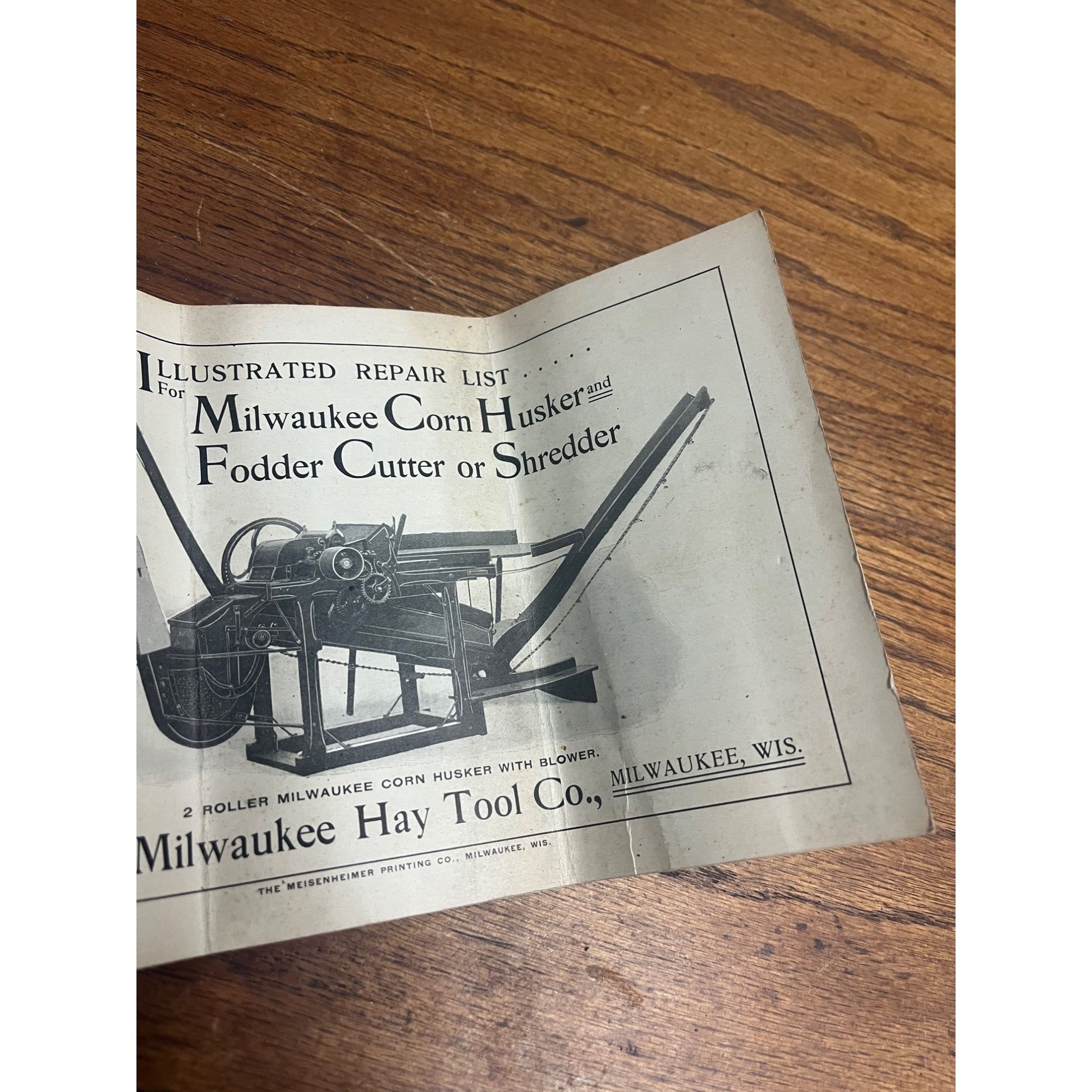 Antique 1900 Milwaukee Corn Husker, Fodder Cutter, Shredder Hay Tool Co. Parts