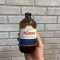Vintage Hamm's 12oz Shorty 1970s Glass Beer Bottle Hamms Stubby