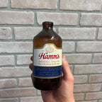 Vintage Hamm's 12oz Shorty 1970s Glass Beer Bottle Hamms Stubby