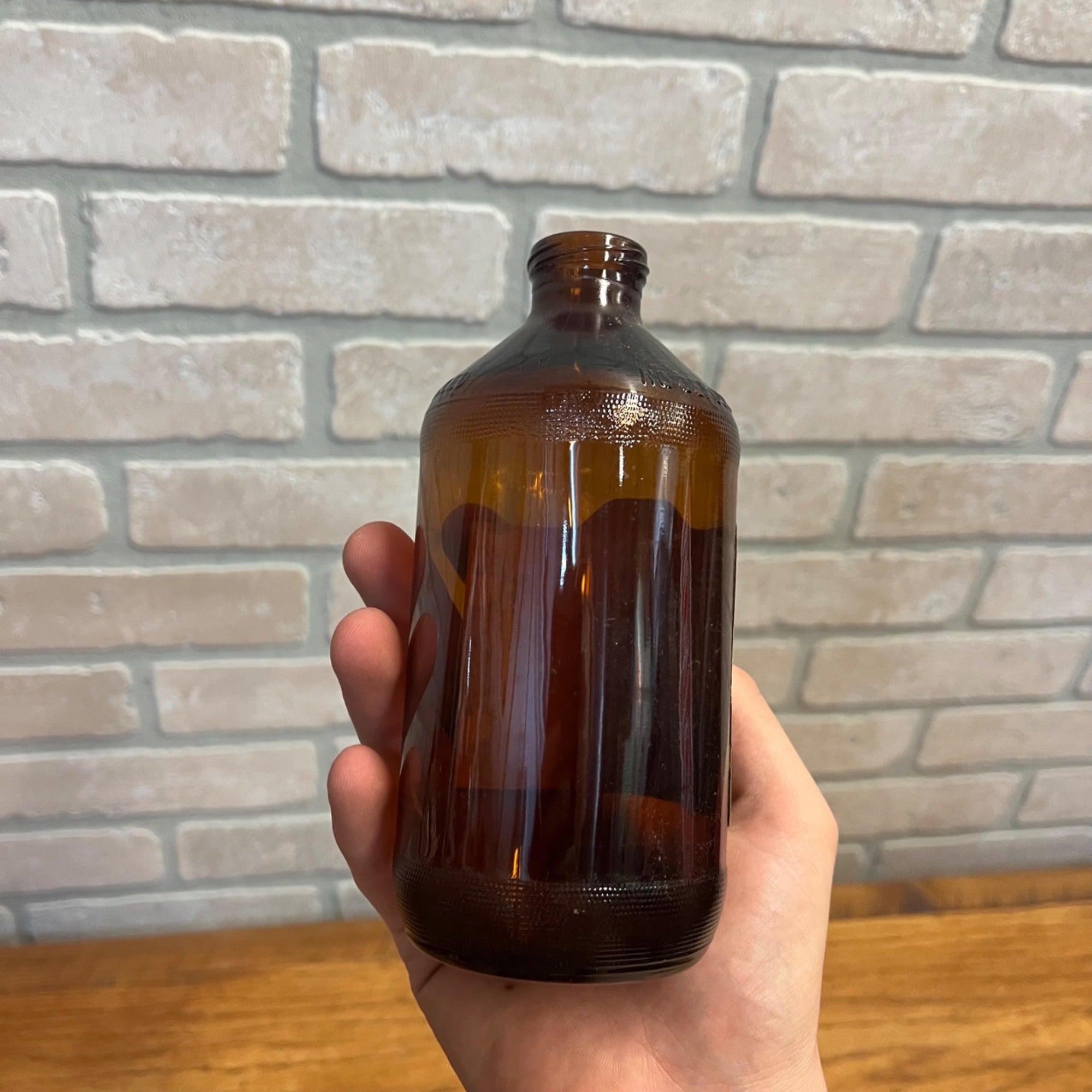 Vintage Hamm's 12oz Shorty 1970s Glass Beer Bottle Hamms Stubby