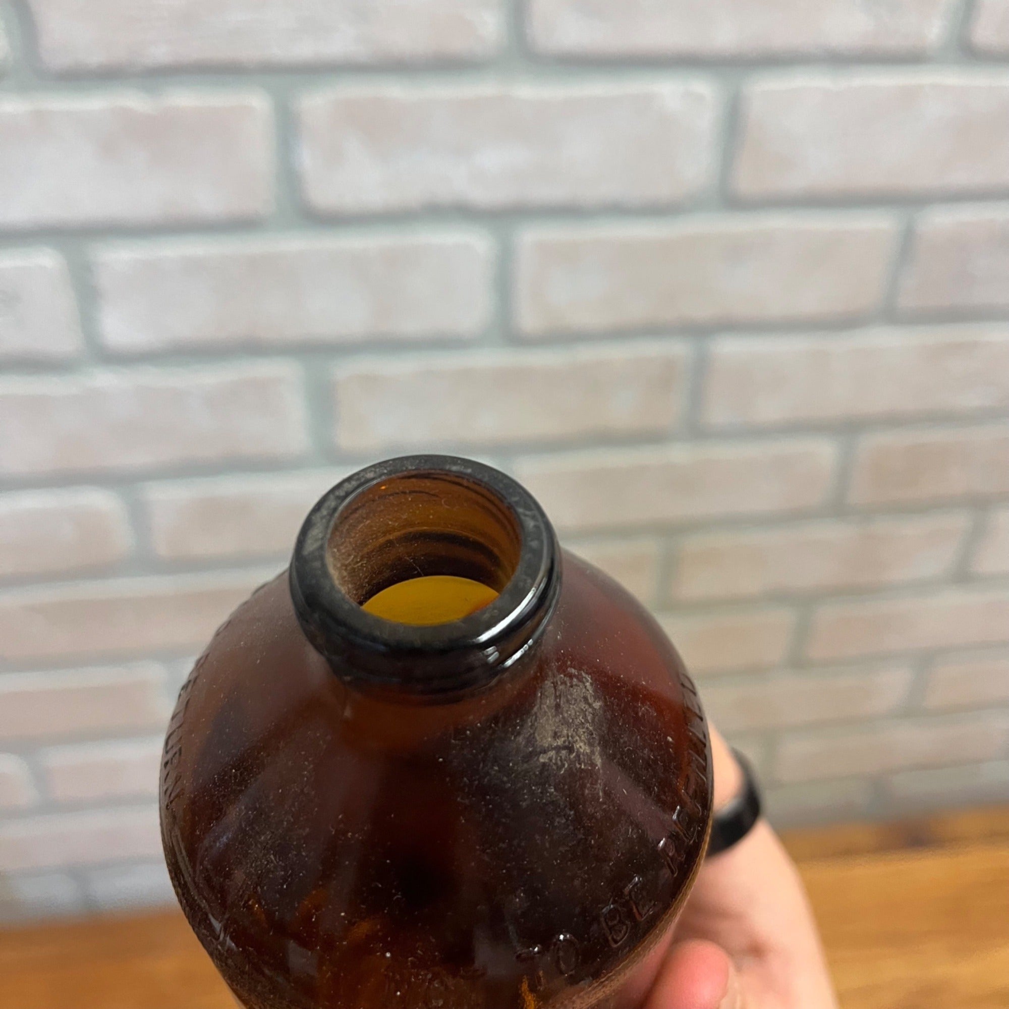 Vintage Hamm's 12oz Shorty 1970s Glass Beer Bottle Hamms Stubby