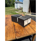 Vintage Lot of 4 All Metal Pharmacy Prescription Black File Box McCracken