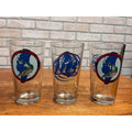 Miller Lite Beer Bar Glasses Lot (3) 2004 Lake Winnebago Sturgeon Hunt Spearing Fishing