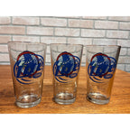 Miller Lite Beer Bar Glasses Lot (3) 2004 Lake Winnebago Sturgeon Hunt Spearing Fishing