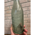 Vintage Muskegon Bottling Works Soda Bottle Aqua Blue Embossed Michigan MI