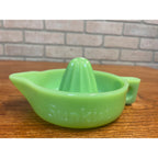 Vintage Sunkist Jadeite Uranium Glass Juicer Made in USA It Glows!
