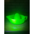 Vintage Sunkist Jadeite Uranium Glass Juicer Made in USA It Glows!