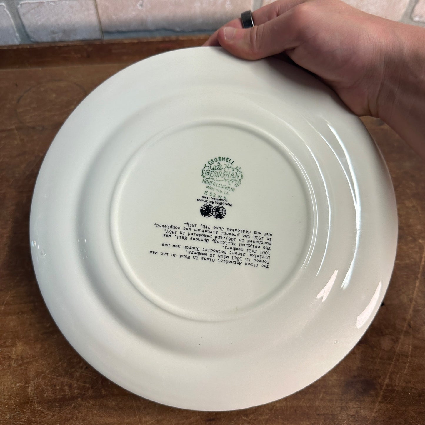 1953 Division St Methodist Church Litho Plate Fond du Lac Wisconsin