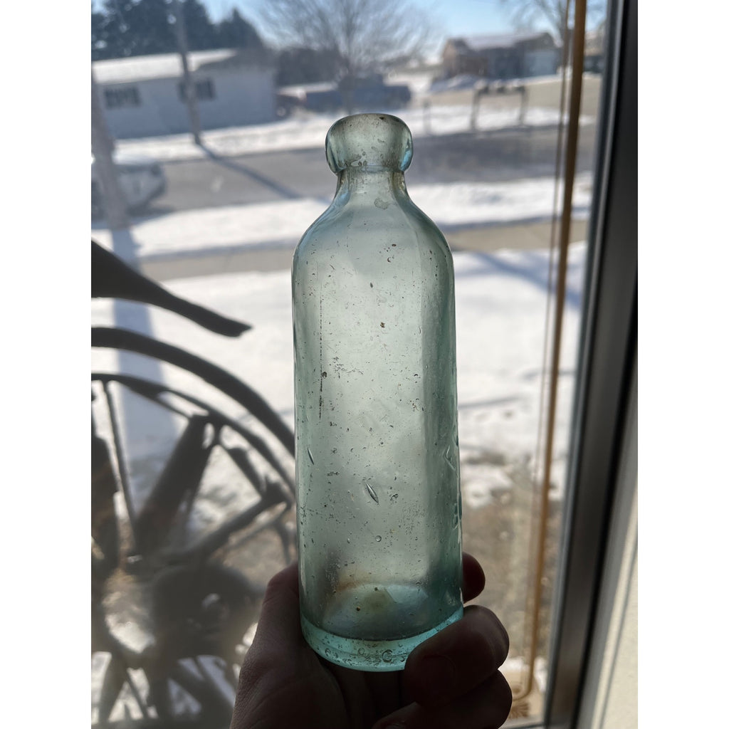 F.G. Klein & Co Burlington Wisconsin Soda Bottle Blob Top Hutchinson Hutch WI