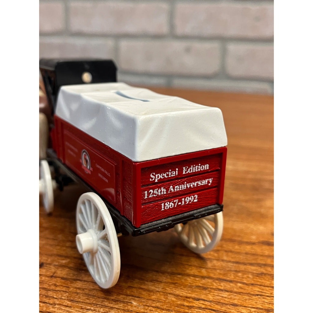 Ertl Leinenkugel Brewery Horse Drawn Delivery Wagon 1/30 Scale Diecast Coin Bank