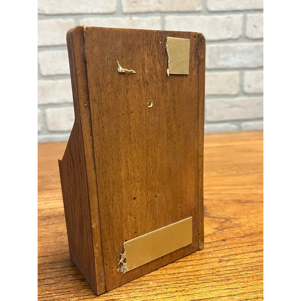 Vintage Pizza Hut Original Table Advertising Menu Holder Retro Faux Wood