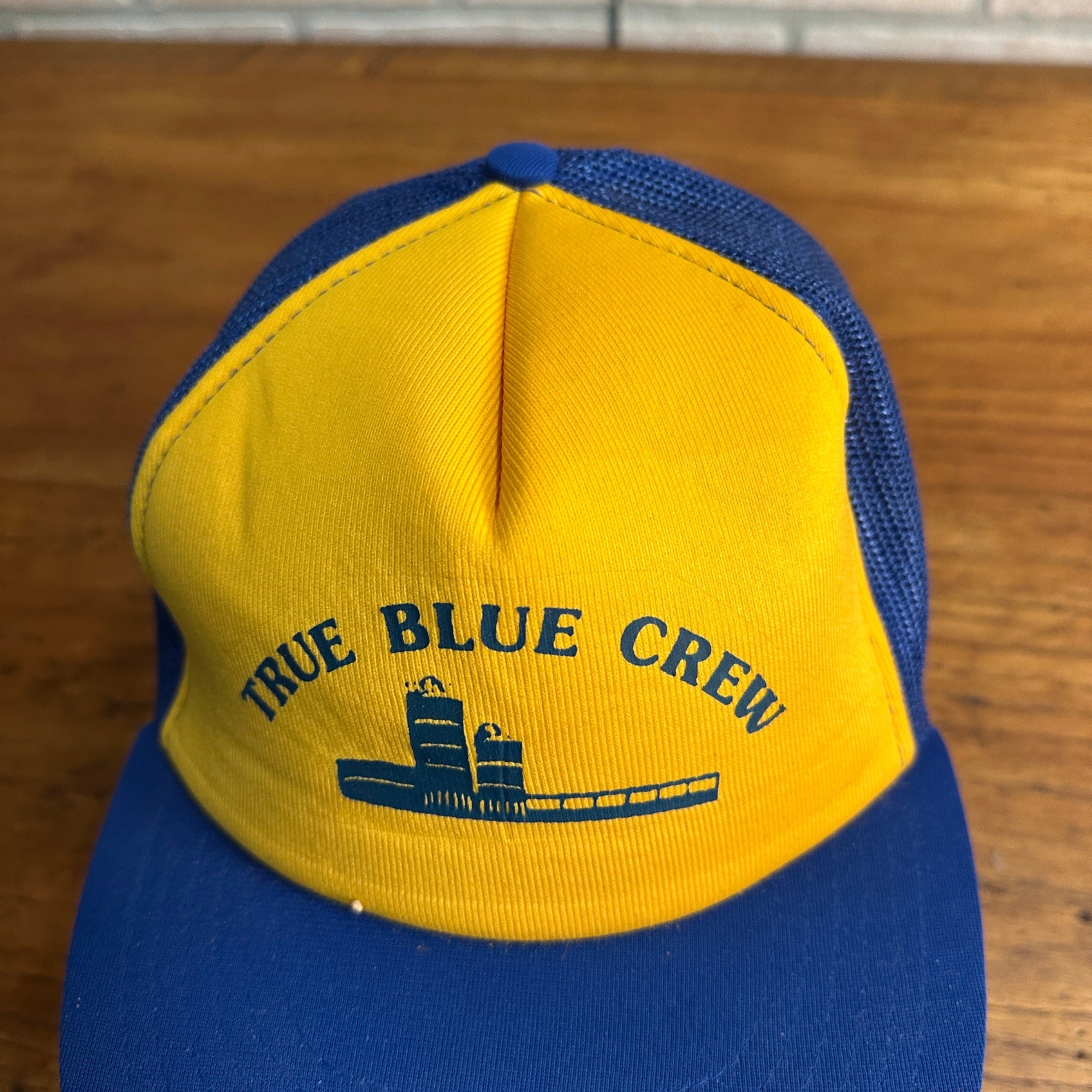 Vintage True Blue Crew Harvestore? Snapback Hat Jansport Yellow