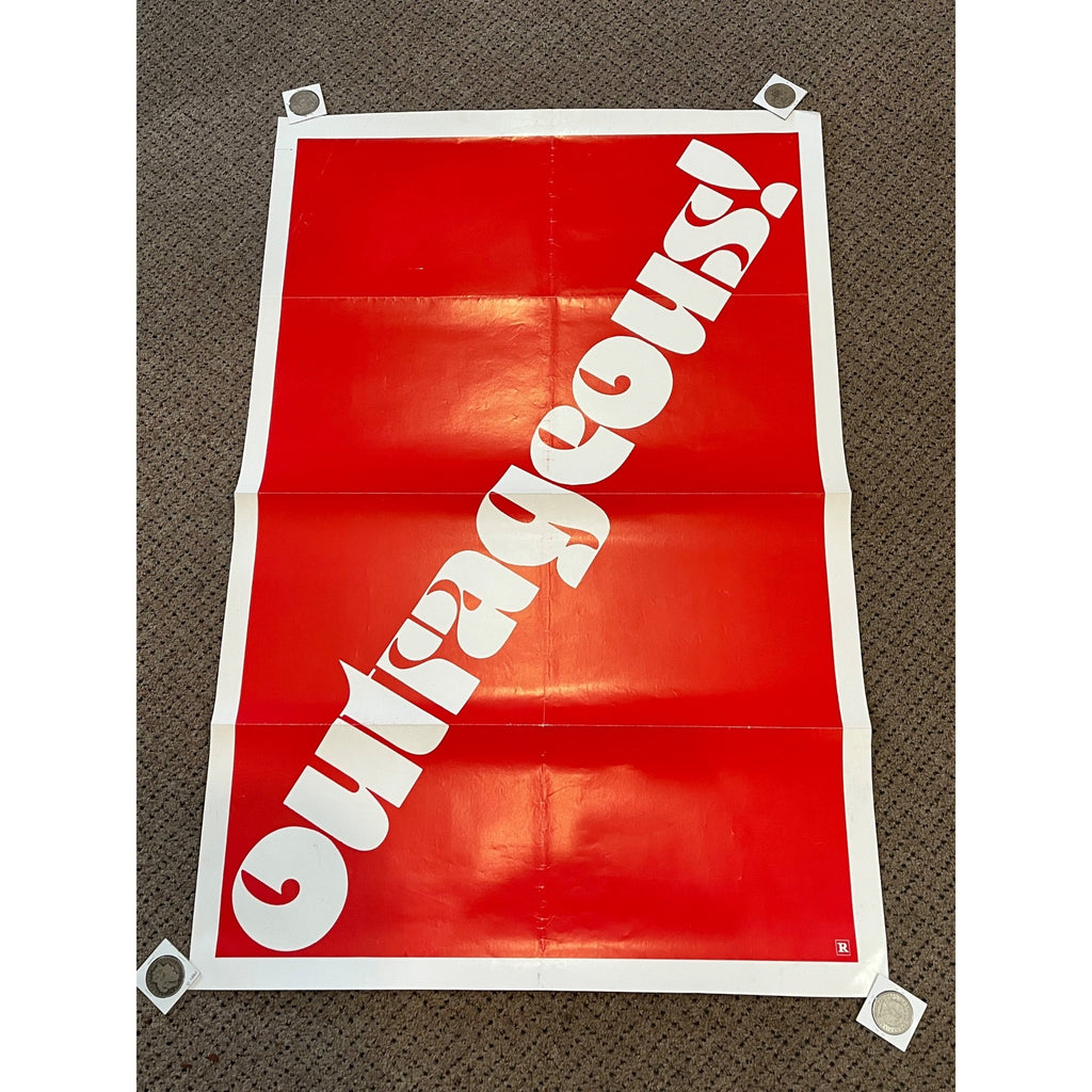 Vintage 1987 Outrageous! (Teaser) Original Movie Poster 27x41