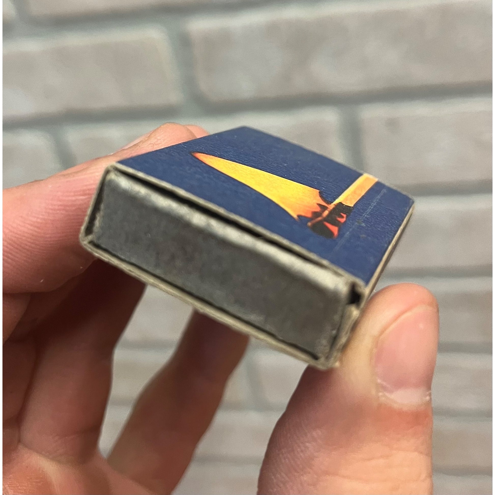 VINTAGE STRIKE ANYWHERE FLAME BOX OHIO BLUE TIP MATCHES 2"x1.5" BOX
