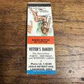 1940s 1950s Pinup Girlie Girly Matchbook Cover Vetter Bakery Lakewood Ohio