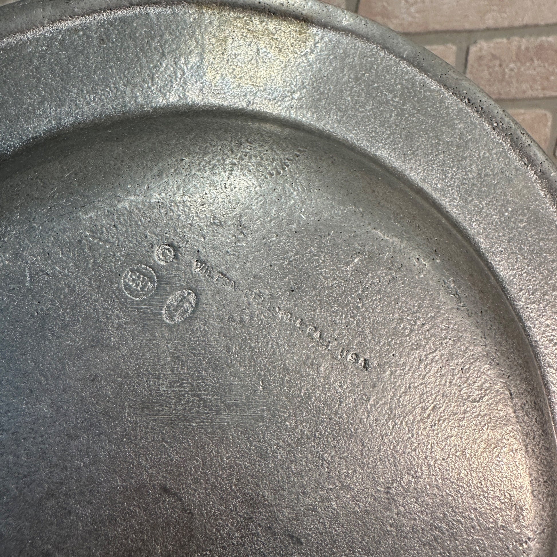 Vintage Wilton Armetale Pewter Bread Plate “La Santé L’Amour” Health, Love 9.25”