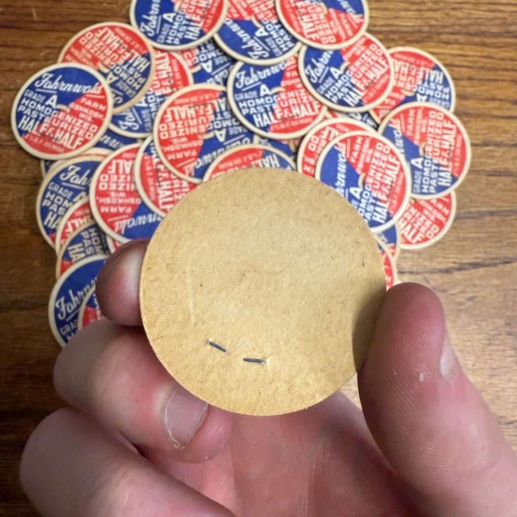 Milk Bottle Cap - Fahrnwald Farm Dairy - Oshkosh, (Wisconsin) Wis WI - Half & Half