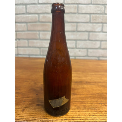 Vintage Yough Brewing Beer Bottle 12oz Amber Brown Embossed Connellsville PA