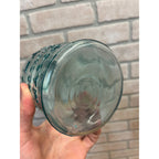 Vintage Atlas Mason Crude Glass Aqua Blue
