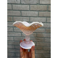 Duncan Miller Glass ~ Hobnail ~ Fluted Compote / Pedestal Candy Dish Pink