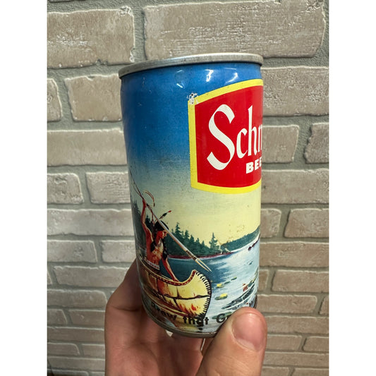 Schmidt Beer Outdoor Fishing-Canoe-Indian Beer Can G. Heileman