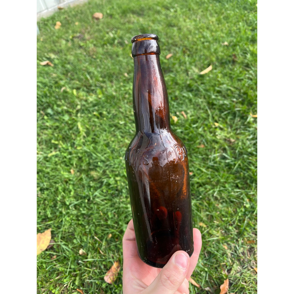 Vintage Berlin Brewing Co. Beer Bottle Berlin Wisconsin Amber Embossed
