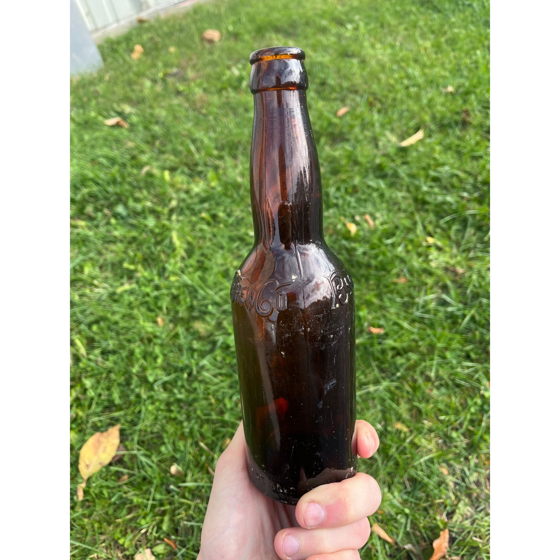 Vintage Berlin Brewing Co. Beer Bottle Berlin Wisconsin Amber Embossed