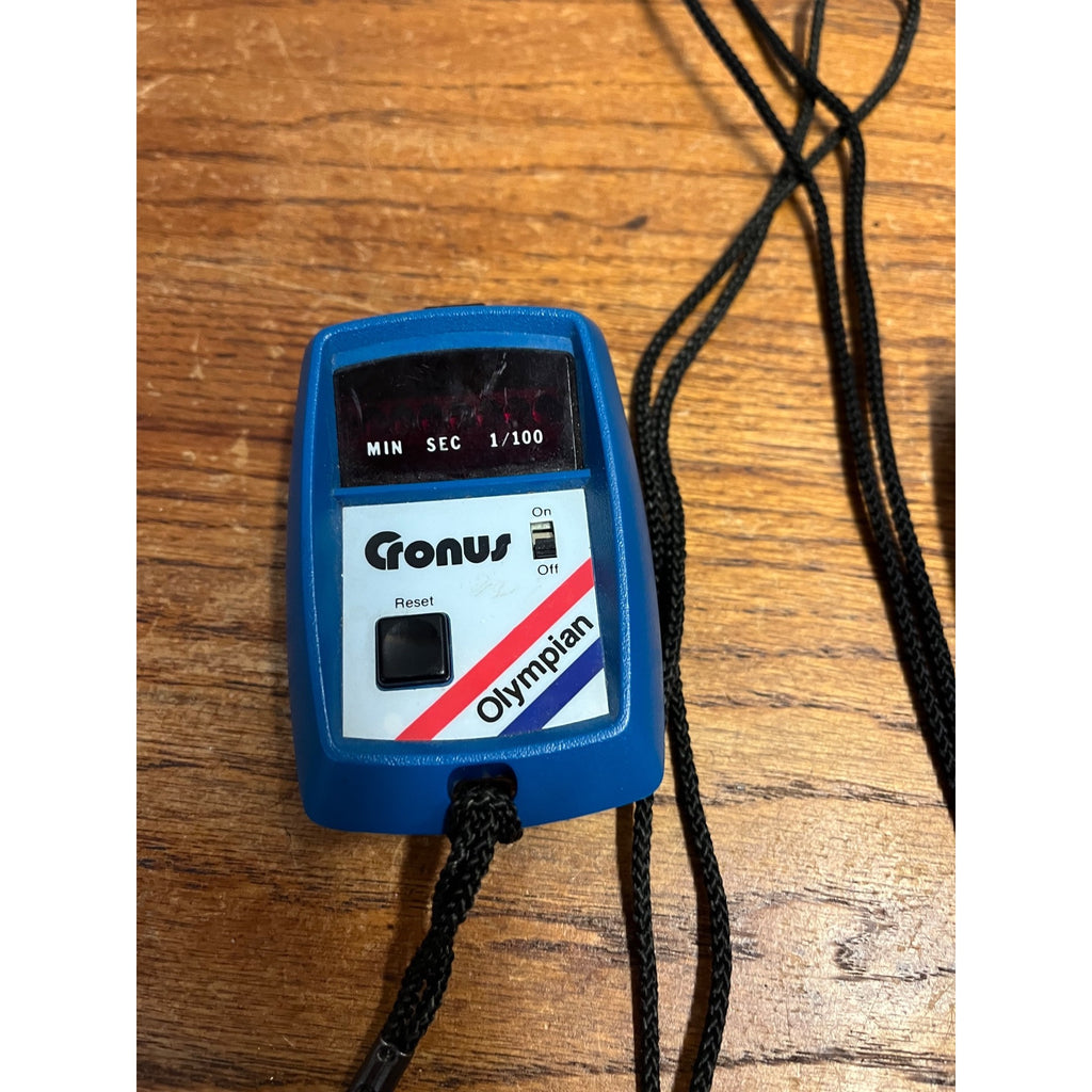 Vintage 1970s CRONUS LED Olympian Digital Stopwatch Timer Lot (2)