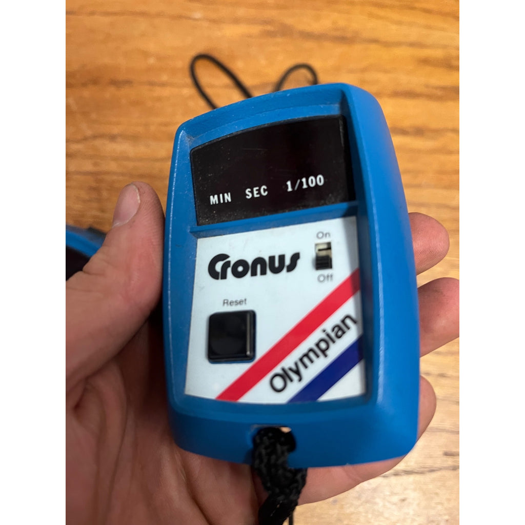 Vintage 1970s CRONUS LED Olympian Digital Stopwatch Timer Lot (2)