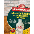 Vintage 1920s Milk of Magnesia A.D.S. Advertising Store Display Sign Easelback